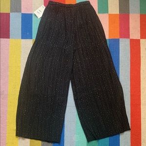Jeanne Marc accordion pleat wide leg pants